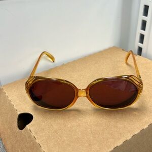 1970s Christian Dior RX Round Honey Frames Number 2035